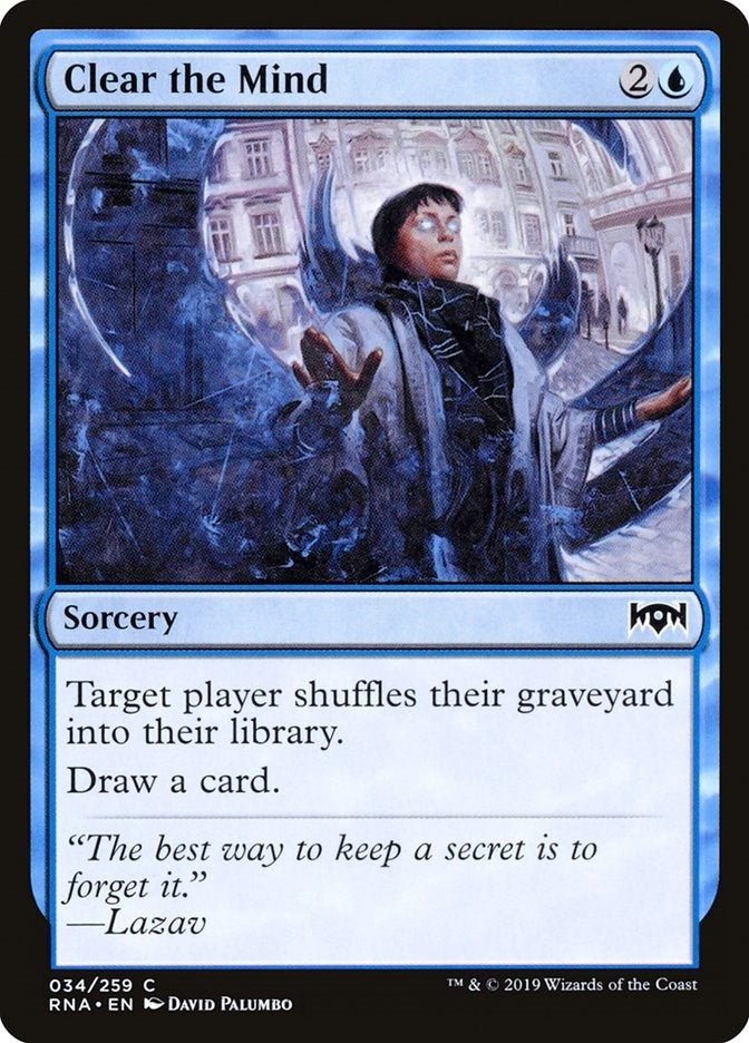 Image for Clear the Mind (34) (Ravnica Allegiance) - Magic: The Gathering