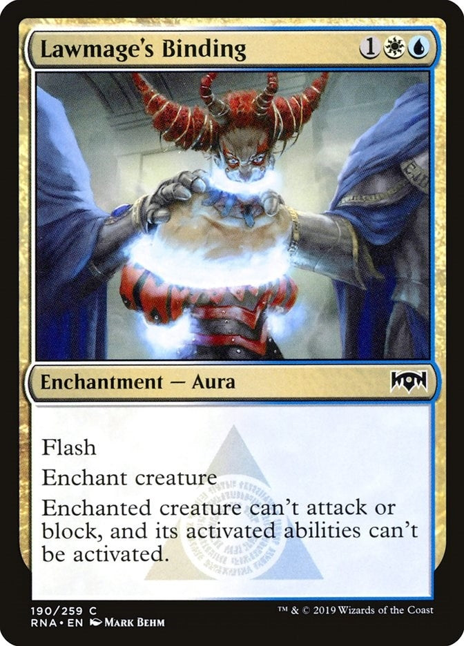 Image for Lawmage's Binding (190) (Ravnica Allegiance) - Magic: The Gathering