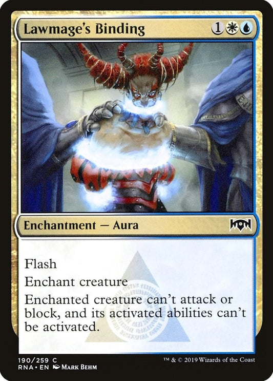 Image for Lawmage's Binding (190) (Ravnica Allegiance) - Magic: The Gathering