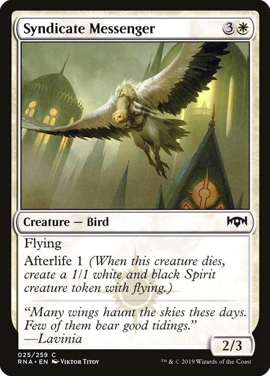 Image for Syndicate Messenger (25) (Ravnica Allegiance) - Magic: The Gathering