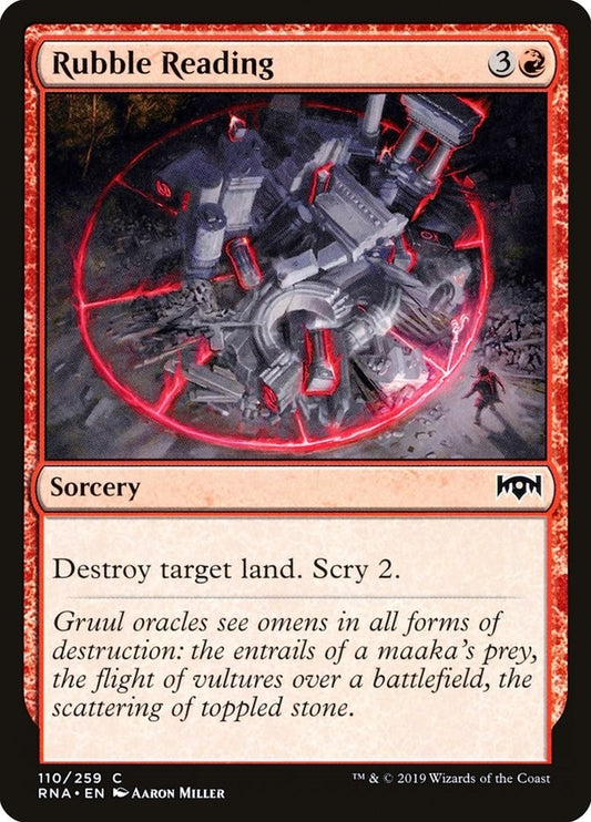 Image for Rubble Reading (110) (Ravnica Allegiance) - Magic: The Gathering
