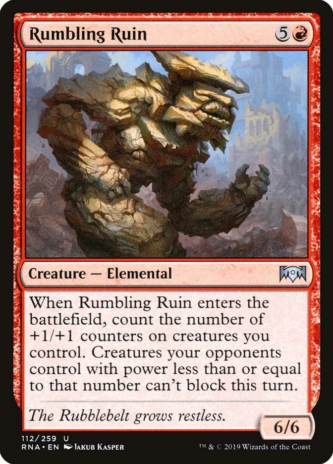 Image for Rumbling Ruin (112) (Ravnica Allegiance) - Magic: The Gathering