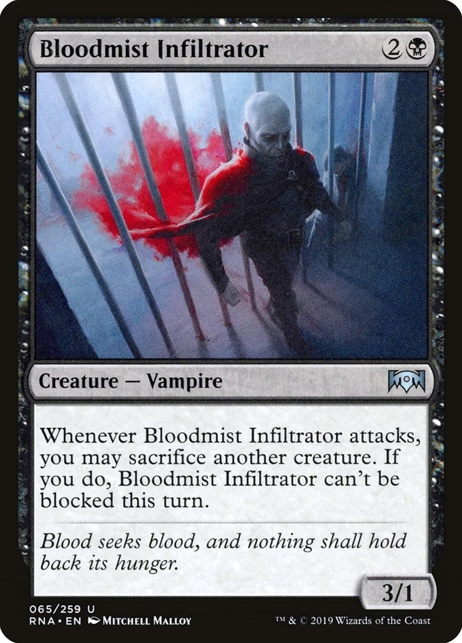 Image for Bloodmist Infiltrator (65) (Ravnica Allegiance) - Magic: The Gathering