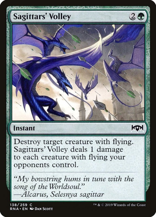 Image for Sagittars' Volley (138) (Ravnica Allegiance) - Magic: The Gathering