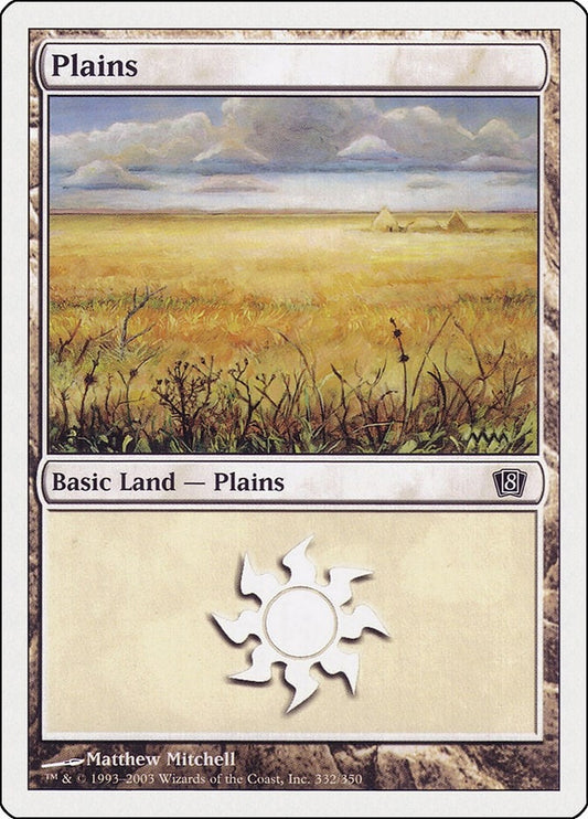 Image for Plains (332) (332) (8th Edition) - Magic: The Gathering