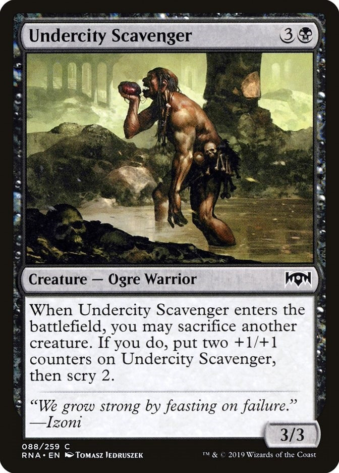 Image for Undercity Scavenger (88) (Ravnica Allegiance) - Magic: The Gathering