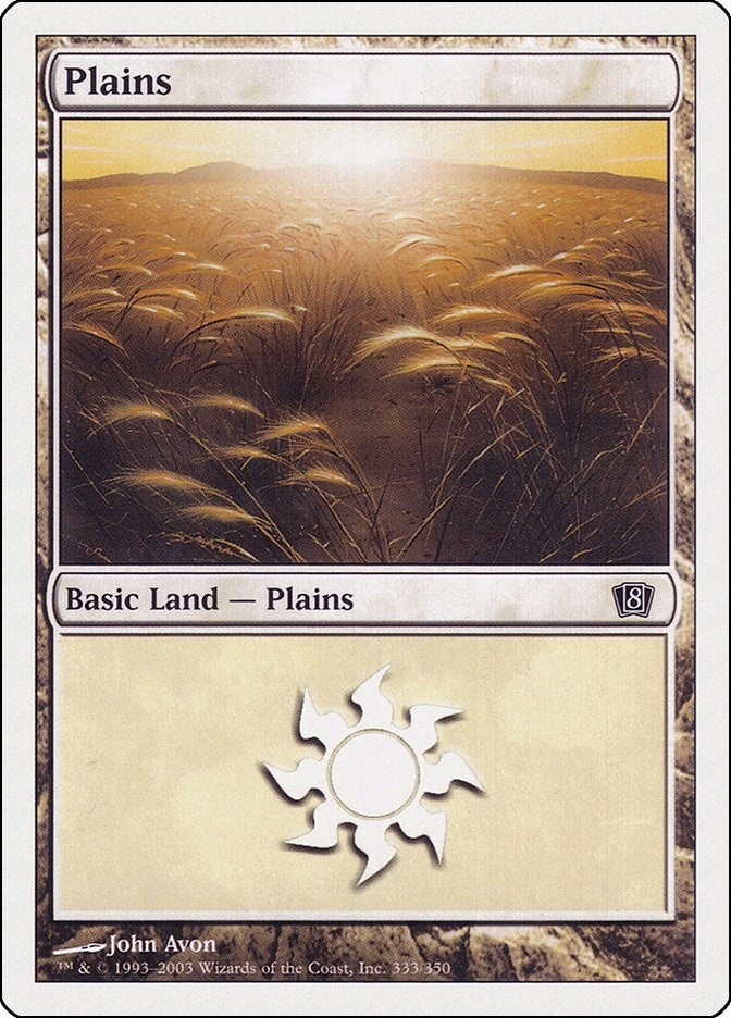 Image for Plains (333) (333) (8th Edition) - Magic: The Gathering