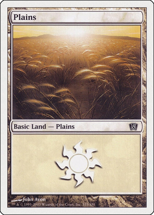 Image for Plains (333) (333) (8th Edition) - Magic: The Gathering