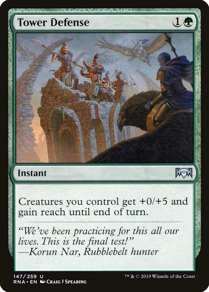 Image for Tower Defense (147) (Ravnica Allegiance) - Magic: The Gathering