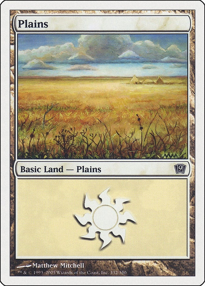 Image for Plains (332) (332) (9th Edition) - Magic: The Gathering