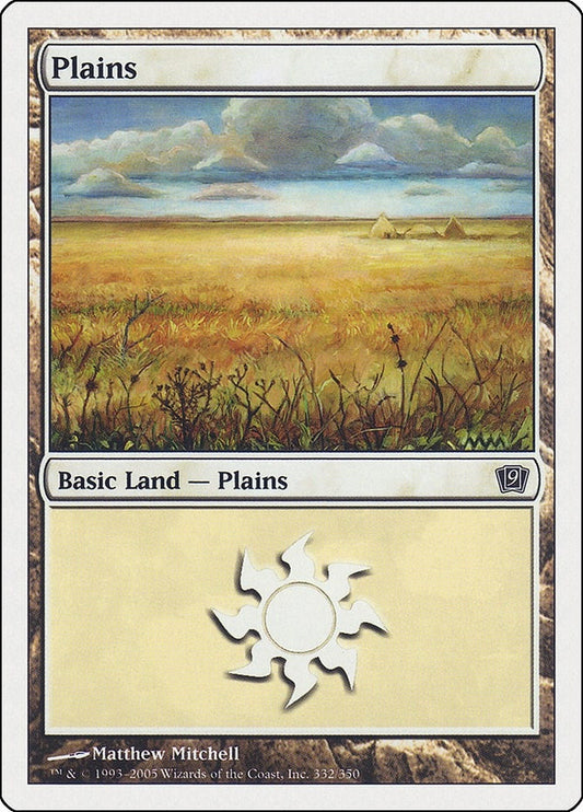 Image for Plains (332) (332) (9th Edition) - Magic: The Gathering
