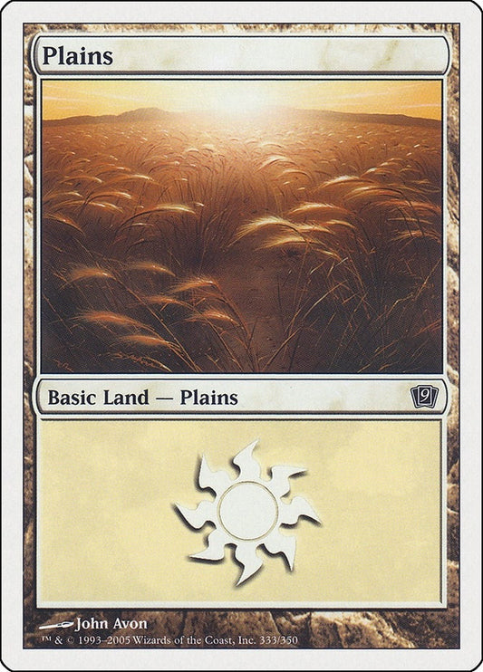 Image for Plains (333) (333) (9th Edition) - Magic: The Gathering