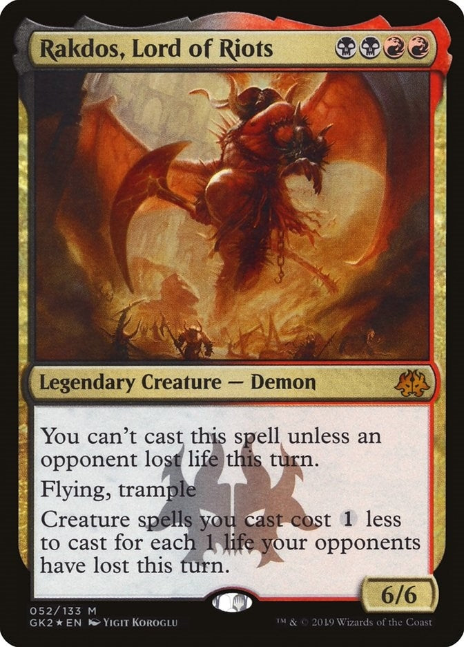 Image for Rakdos, Lord of Riots (52) (Ravnica Allegiance: Guild Kits) - Magic: The Gathering