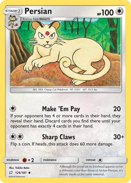 Image for Persian (126/181) (SM - Team Up) - Pokemon