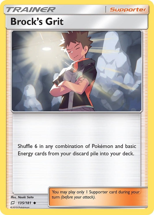 Image for Brock's Grit (135/181) (SM - Team Up) - Pokemon