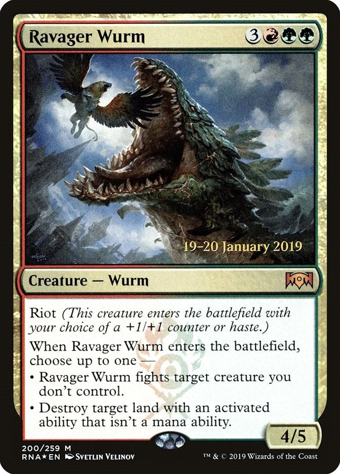 Image for Ravager Wurm (200) (Prerelease Cards) - Magic: The Gathering