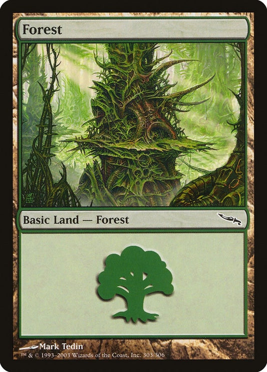 Image for Forest (303) (303) (Mirrodin) - Magic: The Gathering