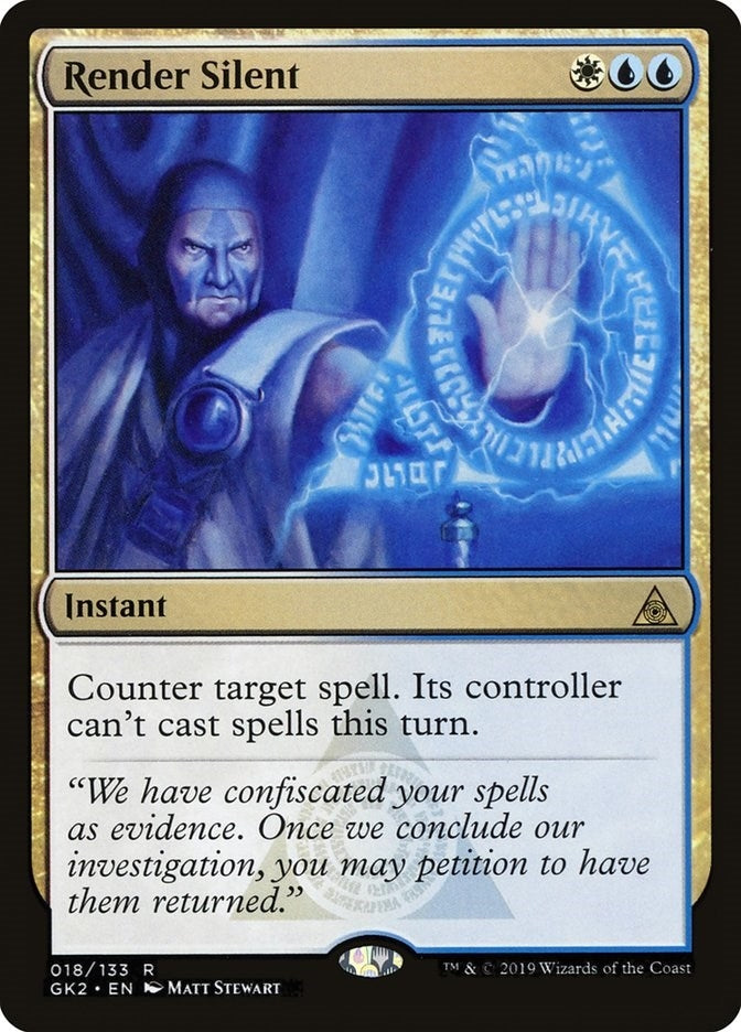 Image for Render Silent (18) (Ravnica Allegiance: Guild Kits) - Magic: The Gathering