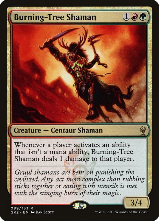 Image for Burning-Tree Shaman (89) (Ravnica Allegiance: Guild Kits) - Magic: The Gathering