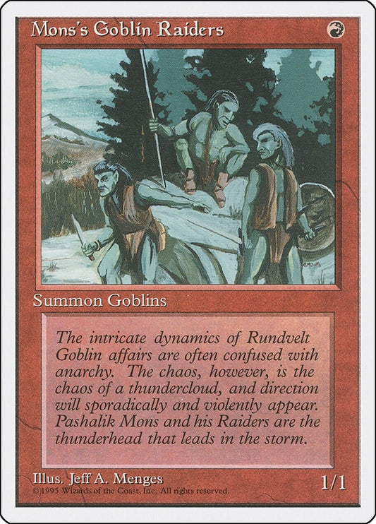 Image for Mons's Goblin Raiders (Fourth Edition) - Magic: The Gathering