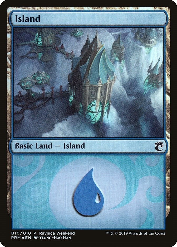 Image for Island - Simic (B10) (10) (Launch Party & Release Event Promos) - Magic: The Gathering