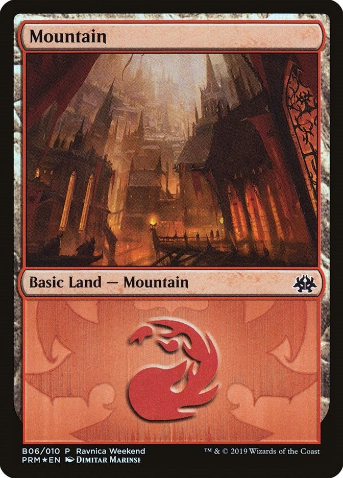 Image for Mountain - Rakdos (B06) (6) (Launch Party & Release Event Promos) - Magic: The Gathering