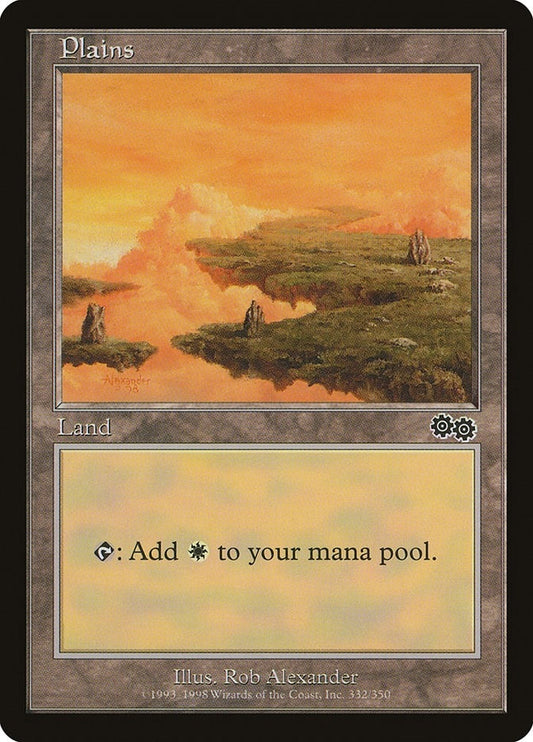 Image for Plains (332) (332) (Urza's Saga) - Magic: The Gathering