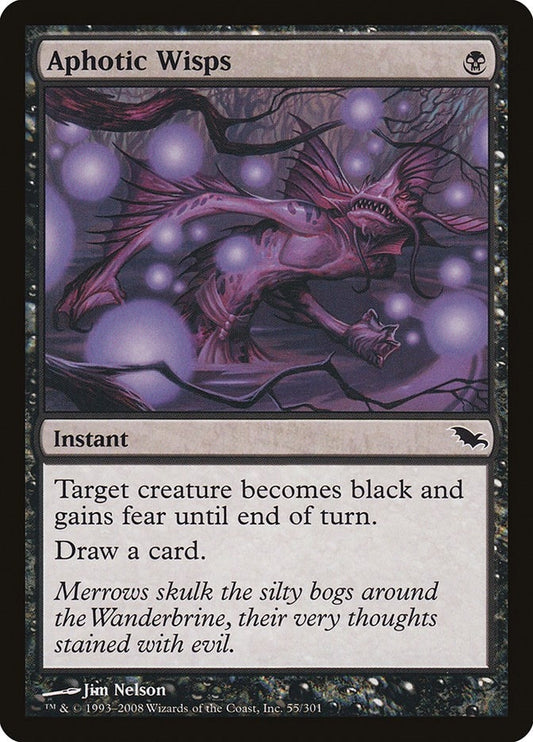 Image for Aphotic Wisps (55) (Shadowmoor) - Magic: The Gathering
