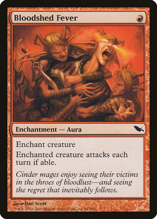 Image for Bloodshed Fever (84) (Shadowmoor) - Magic: The Gathering