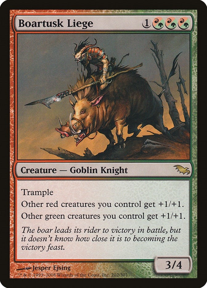 Image for Boartusk Liege (202) (Shadowmoor) - Magic: The Gathering