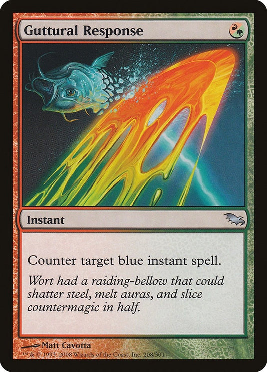 Image for Guttural Response (208) (Shadowmoor) - Magic: The Gathering