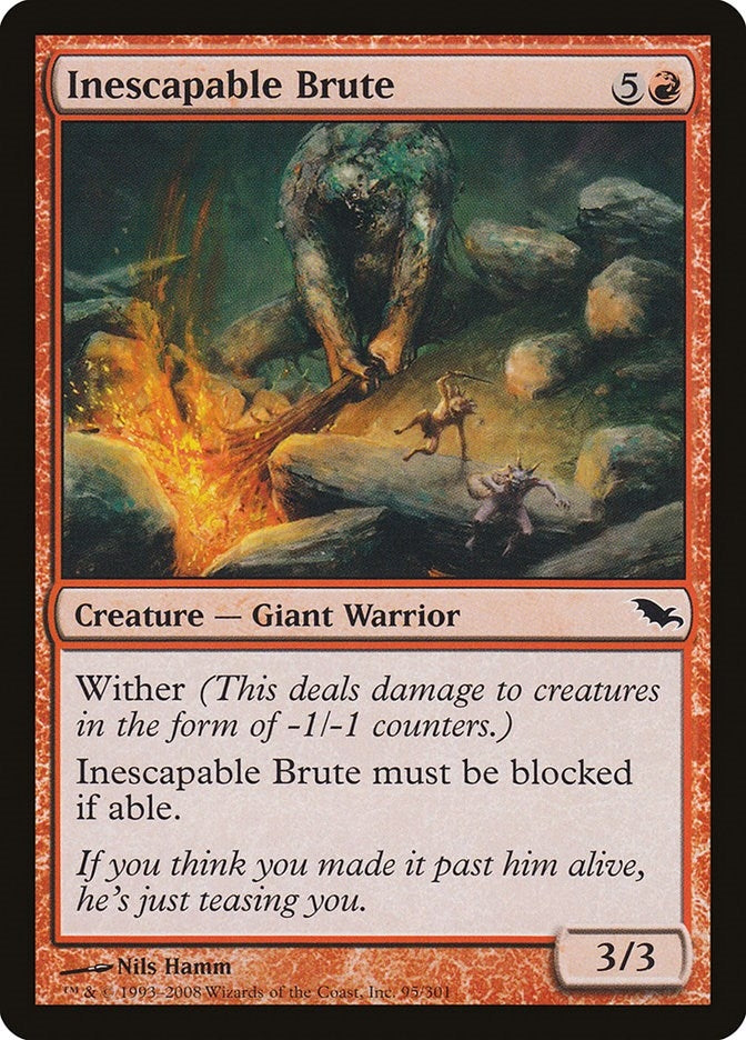Image for Inescapable Brute (95) (Shadowmoor) - Magic: The Gathering