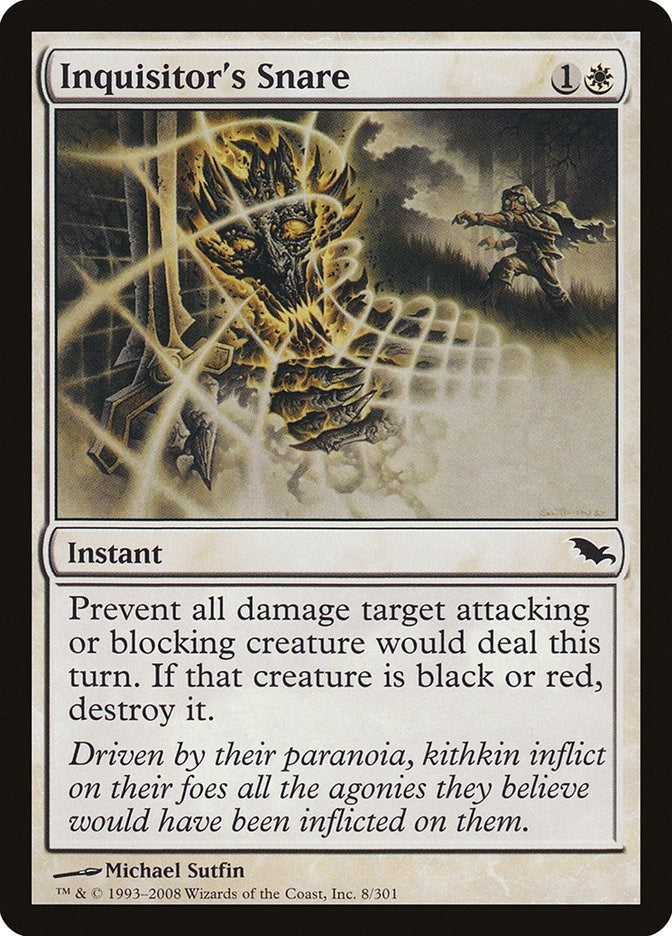 Image for Inquisitor's Snare (8) (Shadowmoor) - Magic: The Gathering