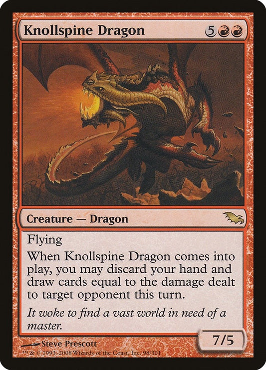 Image for Knollspine Dragon (98) (Shadowmoor) - Magic: The Gathering