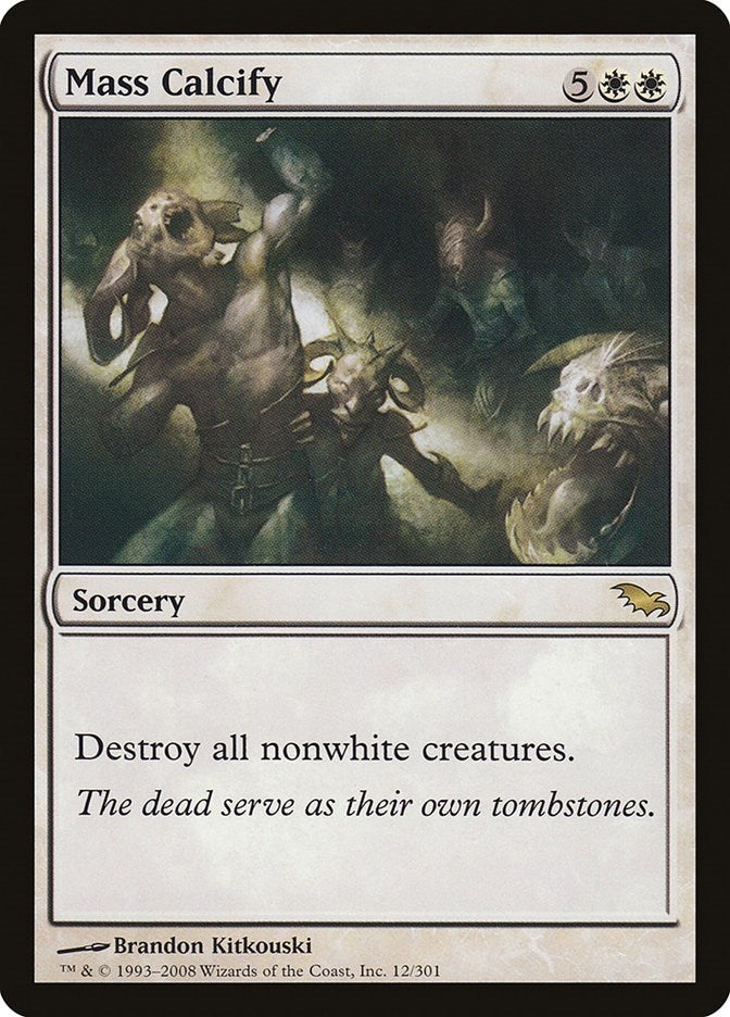 Image for Mass Calcify (12) (Shadowmoor) - Magic: The Gathering