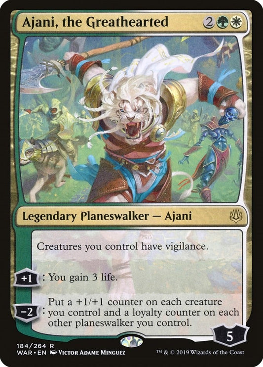 Image for Ajani, the Greathearted (184) (War of the Spark) - Magic: The Gathering