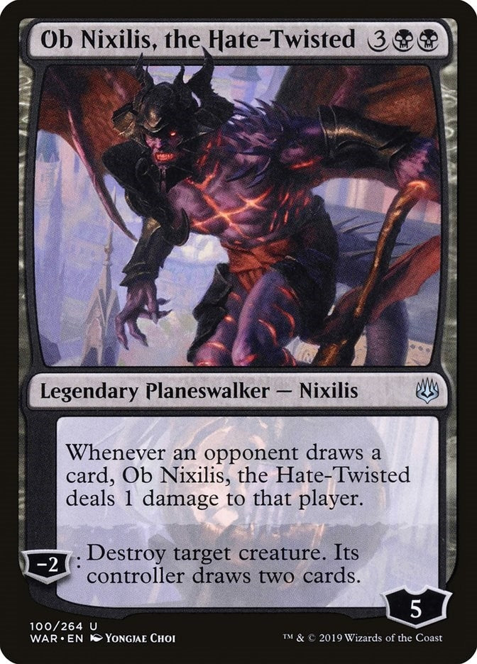 Image for Ob Nixilis, the Hate-Twisted (100) (War of the Spark) - Magic: The Gathering