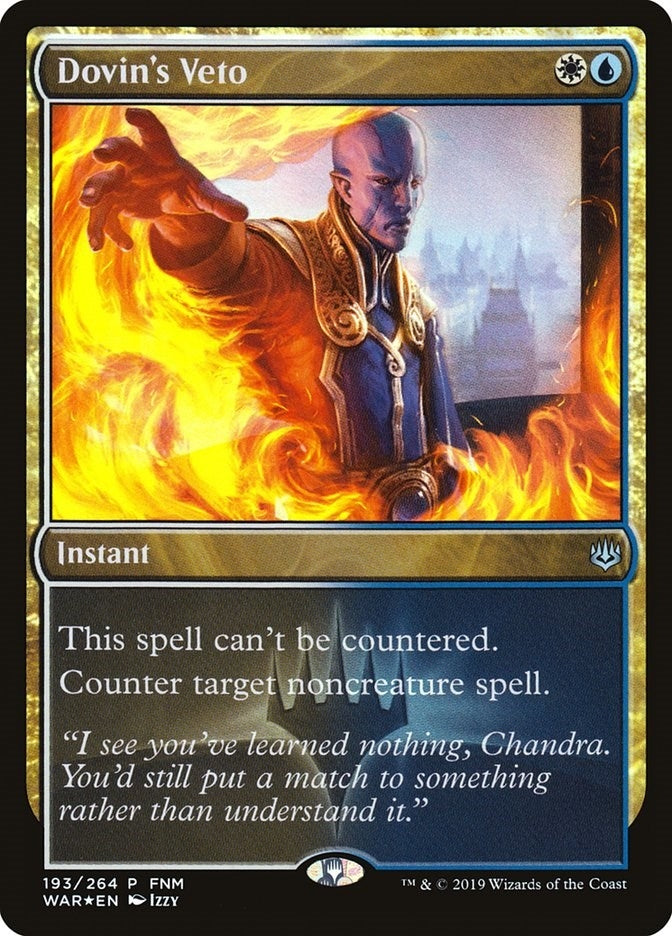 Image for Dovin's Veto (193) (FNM Promos) - Magic: The Gathering