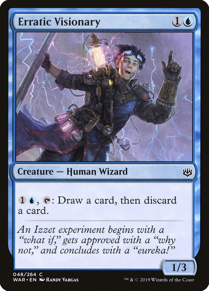 Image for Erratic Visionary (48) (War of the Spark) - Magic: The Gathering