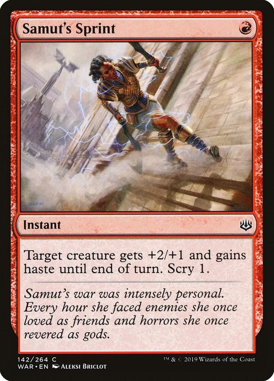 Image for Samut's Sprint (142) (War of the Spark) - Magic: The Gathering