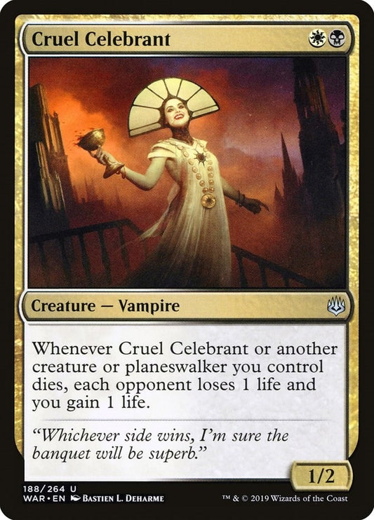 Image for Cruel Celebrant (188) (War of the Spark) - Magic: The Gathering
