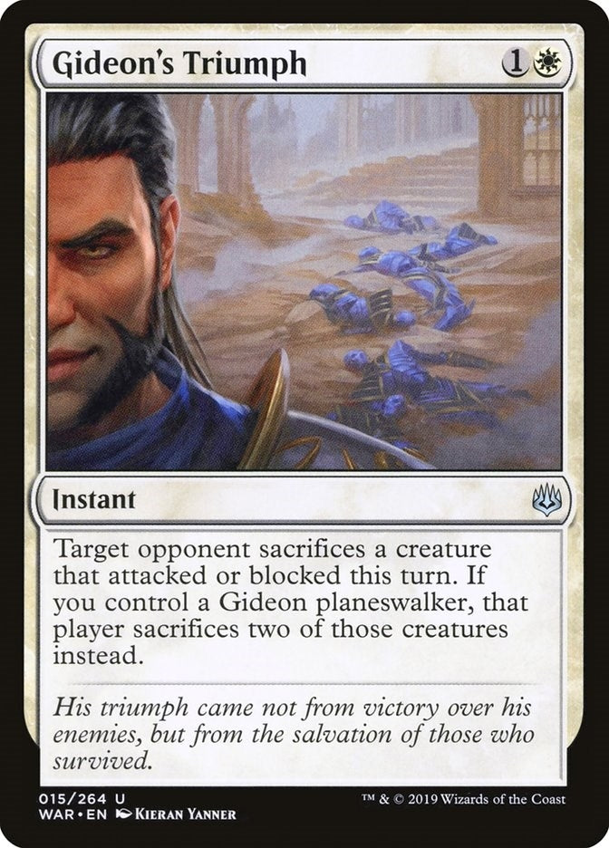 Image for Gideon's Triumph (15) (War of the Spark) - Magic: The Gathering