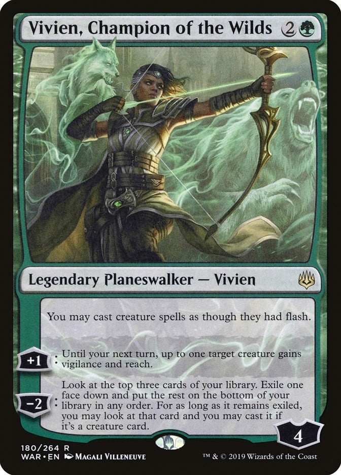 Image for Vivien, Champion of the Wilds (180) (War of the Spark) - Magic: The Gathering