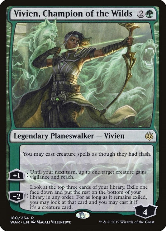 Image for Vivien, Champion of the Wilds (180) (War of the Spark) - Magic: The Gathering