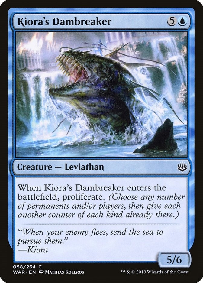 Image for Kiora's Dambreaker (58) (War of the Spark) - Magic: The Gathering