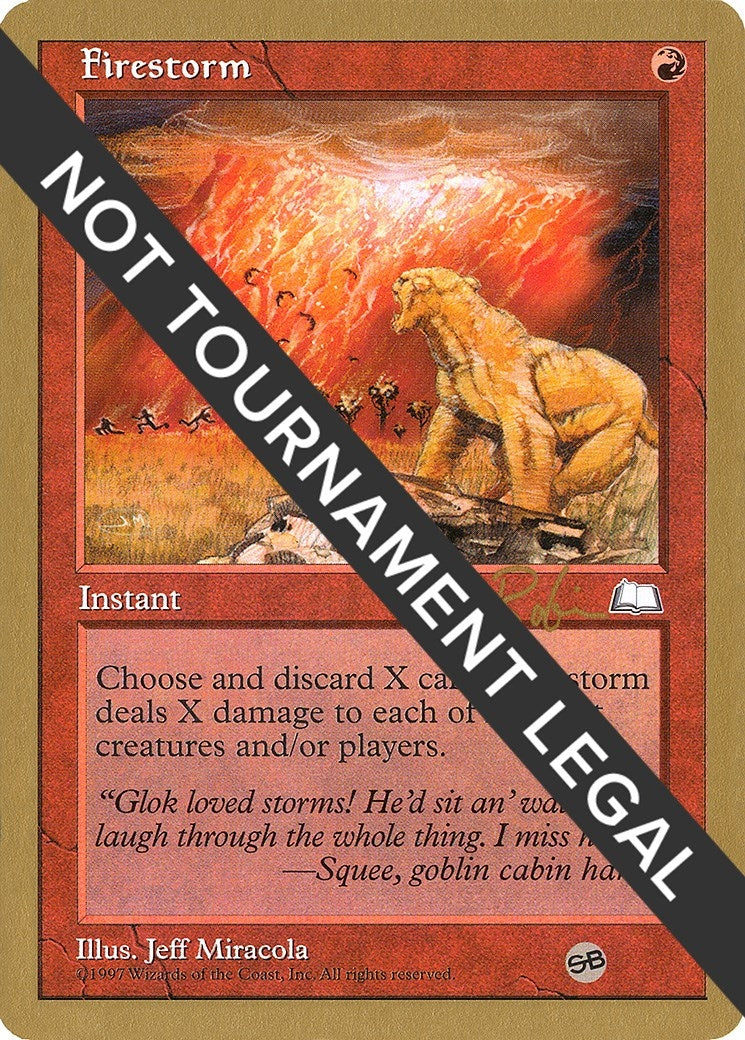 Image for Firestorm - 1998 Ben Rubin (WTH) (SB) (World Championship Decks) - Magic: The Gathering