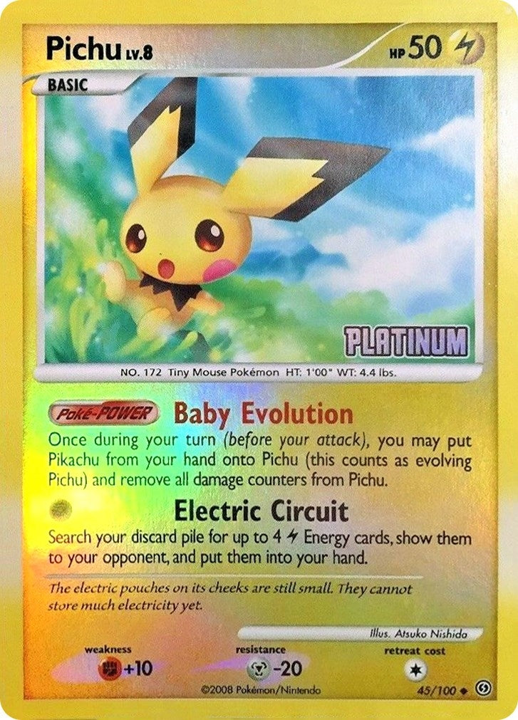 Image for Pichu - 45/106 [Platinum] (045/100) (Burger King Promos) - Pokemon