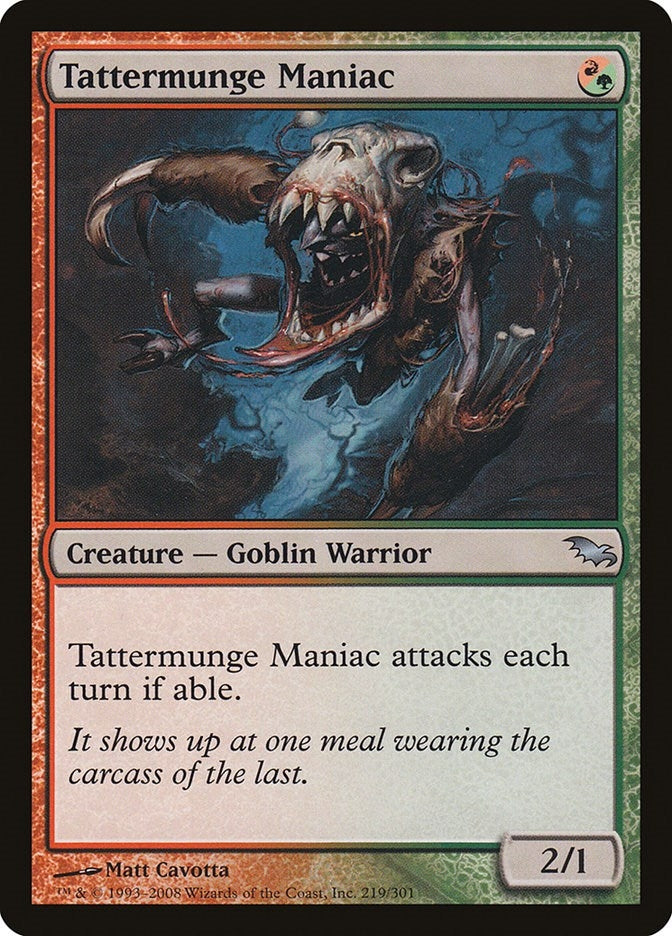 Image for Tattermunge Maniac (219) (Shadowmoor) - Magic: The Gathering