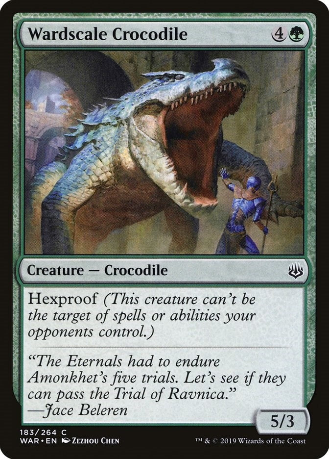 Image for Wardscale Crocodile (183) (War of the Spark) - Magic: The Gathering