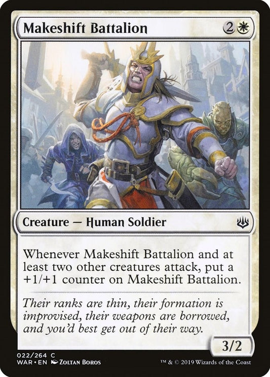 Image for Makeshift Battalion (22) (War of the Spark) - Magic: The Gathering